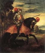 Titian Equestrian Portrait of Charles V oil painting artist