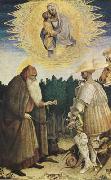 PISANELLO The Virgin and Child with the Saints George and Anthony Abbot (mk08) oil painting on canvas