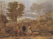 Poussin Apollo and Daphne (mk05) oil painting on canvas