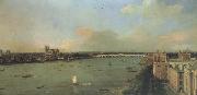 Canaletto Il Tamigi col ponte di Westminster nel fondo (mk21) oil painting artist