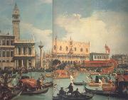 Canaletto Ritorno del bucintoro al Molo nel giorno dell'Ascensione dopo Il (mk21) oil painting reproduction