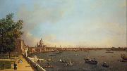 Canaletto View of London The Thames from Somerset House towards the City (mk25) oil painting reproduction