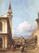 Canaletto The Piazzetta towards the Torre dell'Orologio (mk25) oil painting reproduction