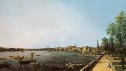 Canaletto View of London: The Thames from Somerset House towards Westminster (mk25) oil painting artist
