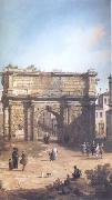 Canaletto Rome The Arch of Septimius Severus (mk25) oil painting reproduction