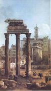 Canaletto Rome Ruins of the Forum looking towards the Capitol (mk25) oil painting on canvas