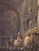 Canaletto Interior of San Marco (mk25) oil painting artist