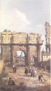 Canaletto Rome The Arch of Constantine (mk25) oil painting reproduction