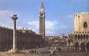 Canaletto Venice The Piazzetta towards the Torre del'Orologio (mk25) oil painting artist