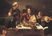 Caravaggio Supper at Emmans (mk33) oil painting reproduction