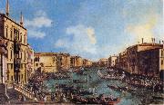 Canaletto Regatta on the Canale Grande oil