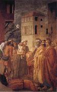 MASACCIO St Peter distributes the Goods of the Community and The Death of Ananias oil painting artist