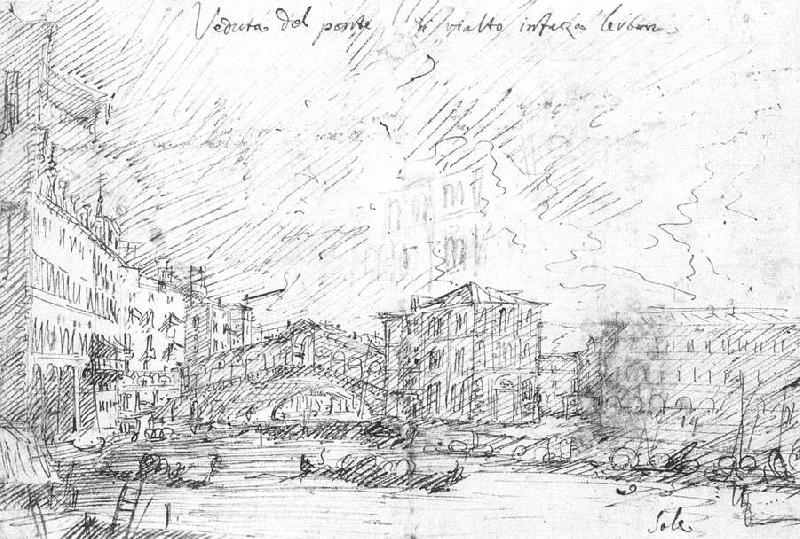 Canaletto The Grand Canal near the Ponte del Rialto f