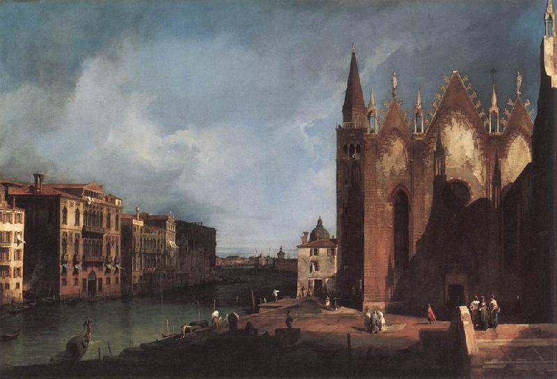 Canaletto The Grand Canal near Santa Maria della Carita fgh