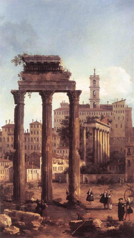  Rome: Ruins of the Forum, Looking towards the Capitol d