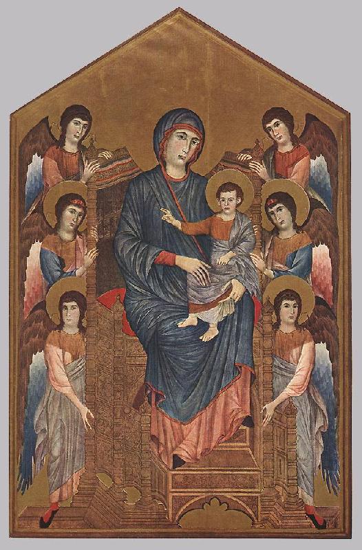Cimabue Virgin Enthroned with Angels dfg
