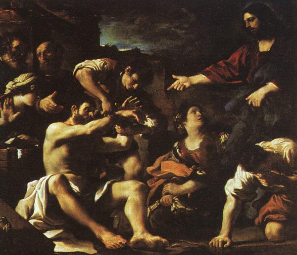 GUERCINO Raising of Lazarus hjf