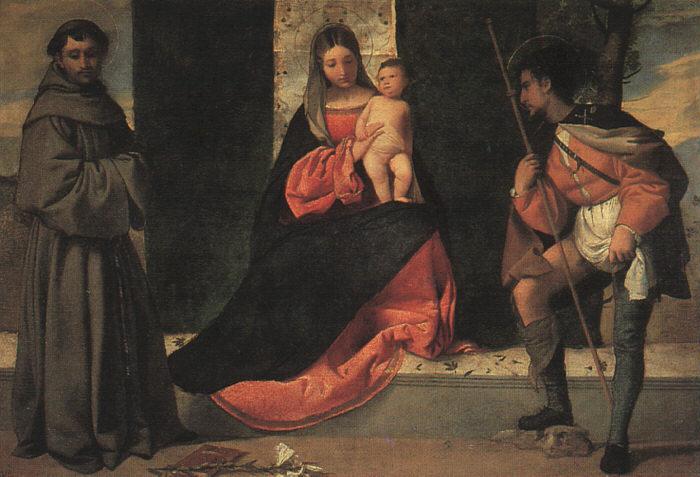  The Virgin and Child with St.Anthony of Padua and Saint Roch