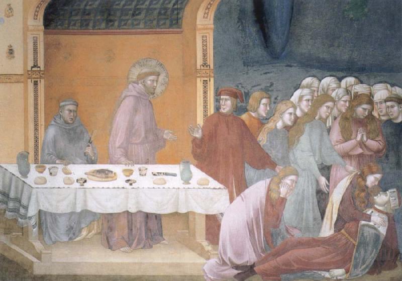 Giotto The death of the knight of Celano