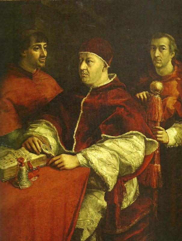  pope leo x with cardinals giulio de'