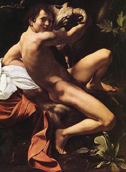 Caravaggio Youth with a Ram