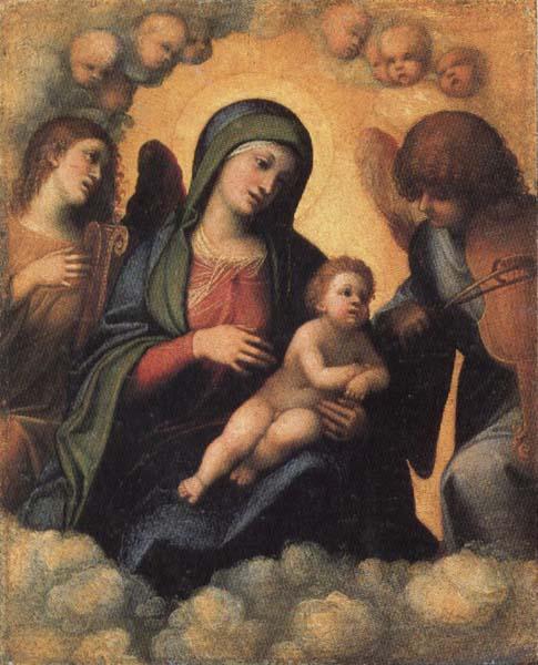  Madonna and Child in Glory with Angels