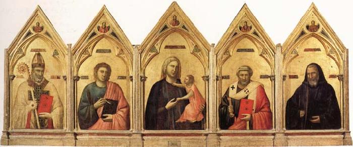  Madonna and Child with SS.Nicholas.john the Evangelist,Peter and Benedict